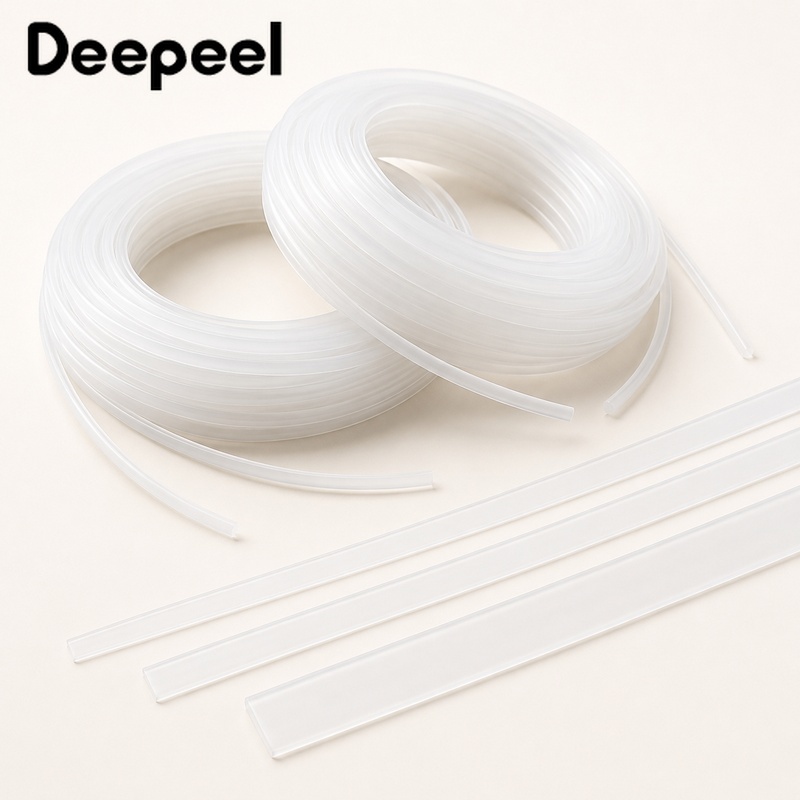 Textile Sewing Support - 10M 6-12mm Clear Plastic Corset Boning