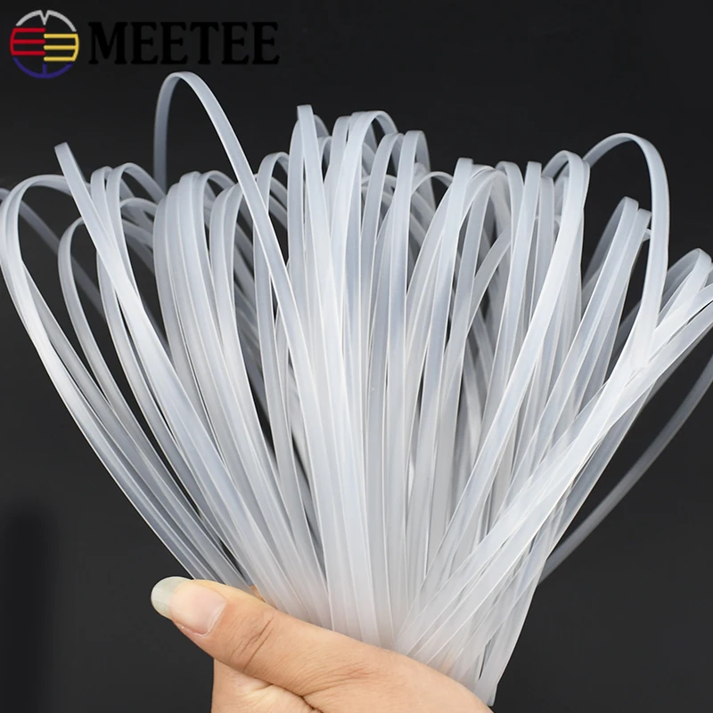 Textile Sewing Support - 10/20M 4-12mm Clear Plastic Ribbon for