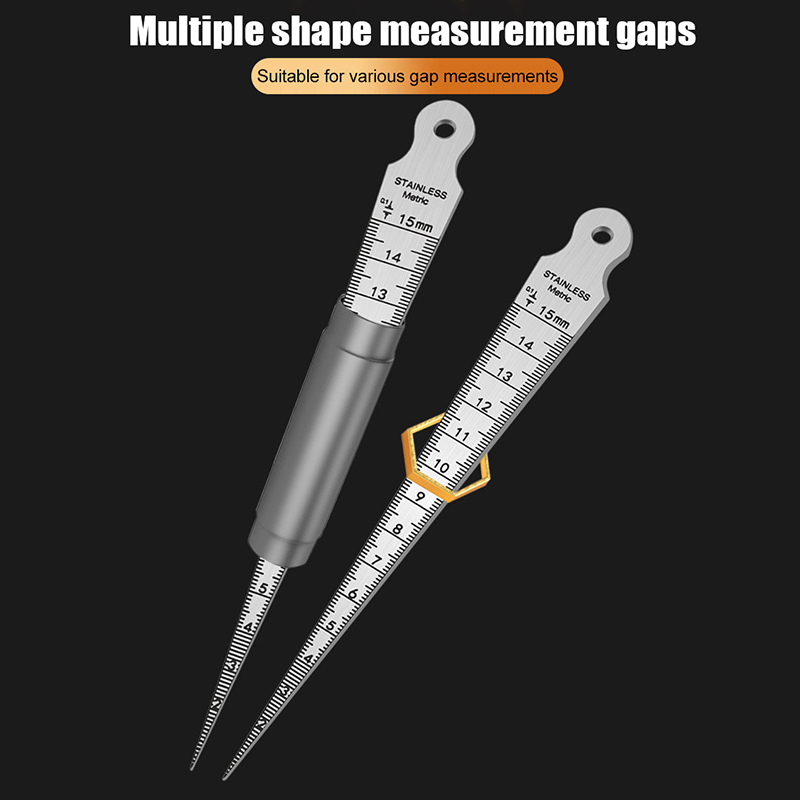 Seam Gauge Metal - 1-15mm Stainless Steel Taper Gauge Feeler