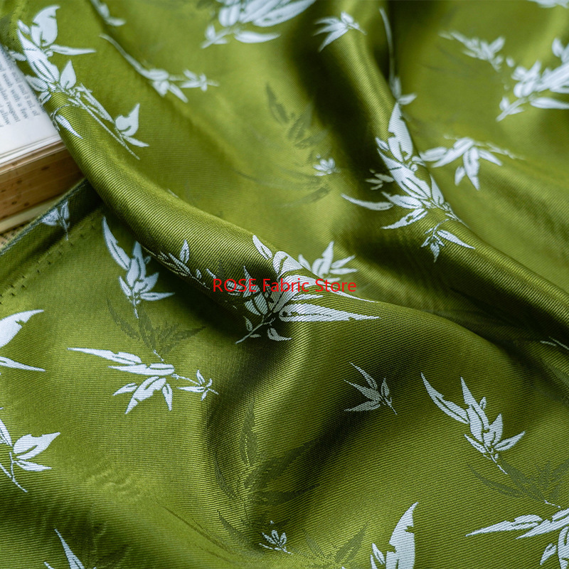 Sewing Vest - 1 meter Chinese Style Green Bamboo