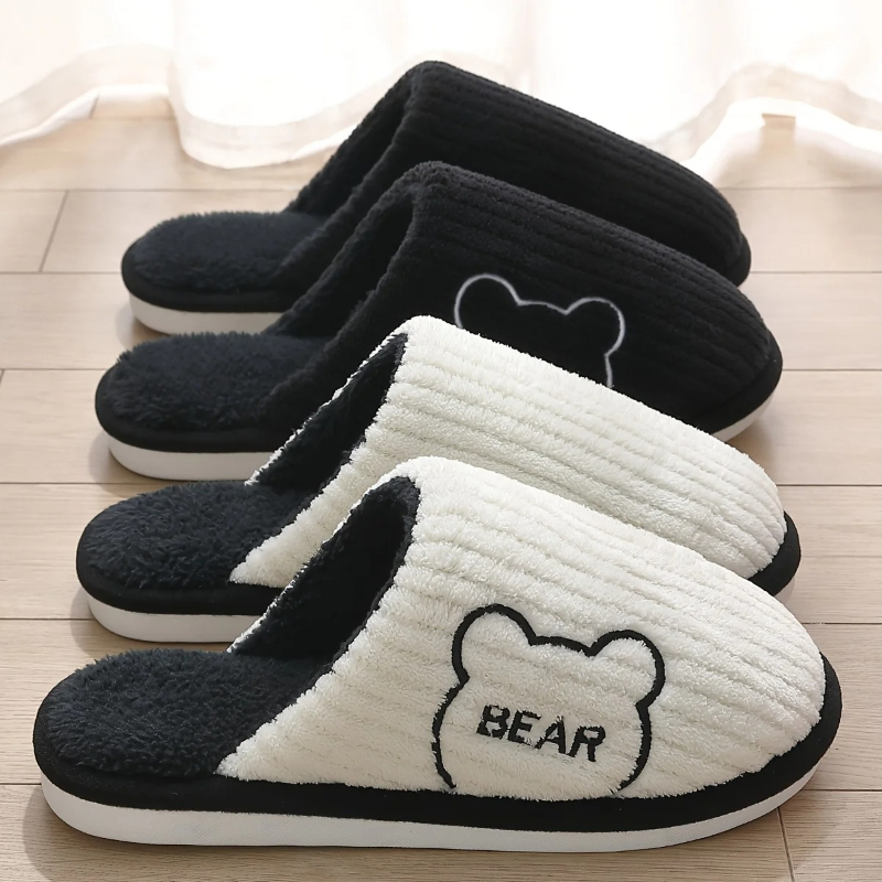 Sewing Fleece - Winter Warm Plush Slippers Men Thick