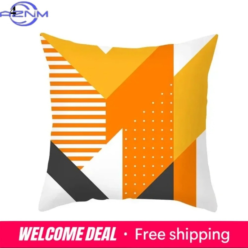 Boho Orange Abstract Cushion C - Century Textile & Sewing Supply recension och pris