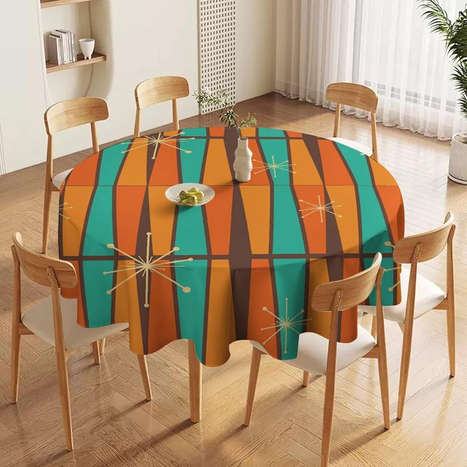 Mid Century Modern Orange Yell - Century Textile & Sewing Supply recension och pris