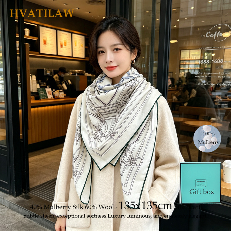 40% Silk 60% Wool Scarf 135x13 - Sewing Hemming recension och pris
