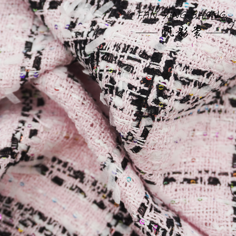 Pink Classical Big Plaid Color - Sewing Tweed recension och pris