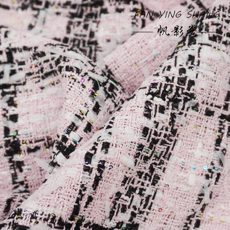 Pink Classical Big Plaid Color - Sewing Tweed recension och pris