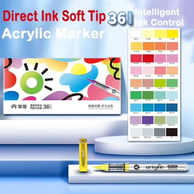 GRASP 120/1 Colors Marker Acry - Fabric Marking Pen recension och pris