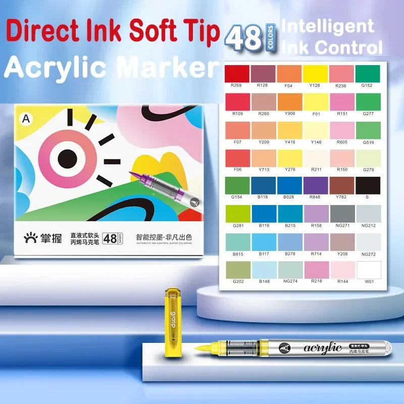 GRASP 120/1 Colors Marker Acry - Fabric Marking Pen recension och pris