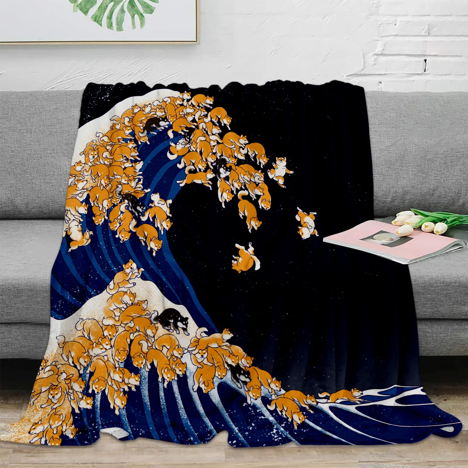 Shiba Inu Flannel Blanket Warm - Fabric Softener Sheet recension och pris