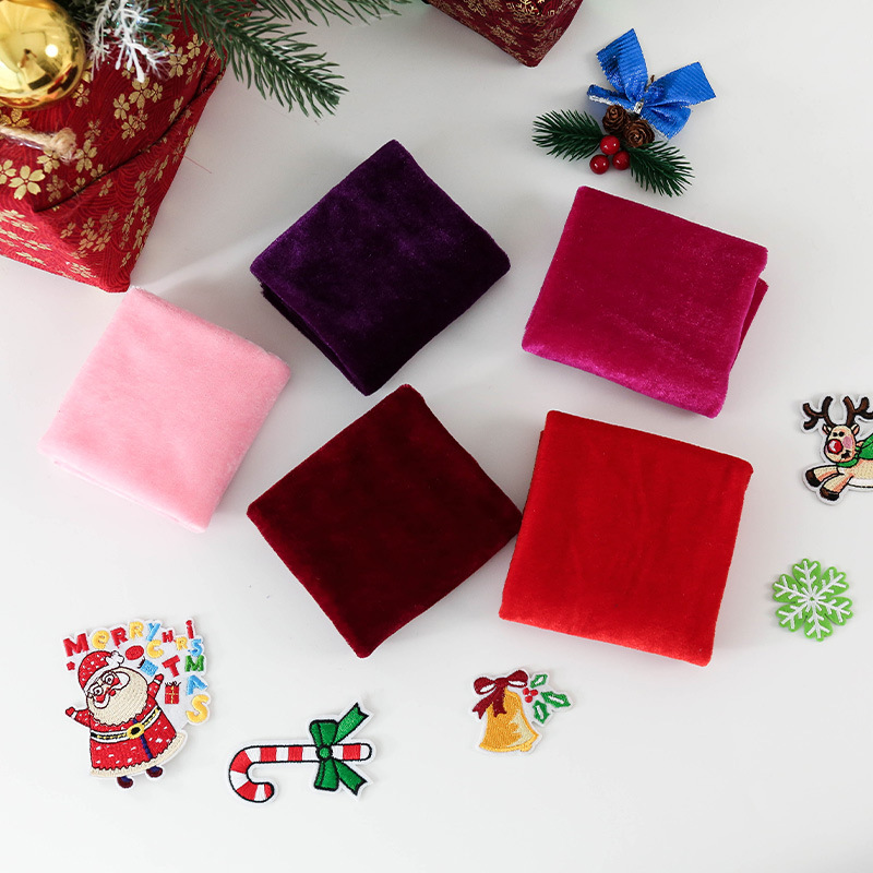 5Pcs 50x50cm Solid Color Velve - Sewing Velvet Fabric recension och pris