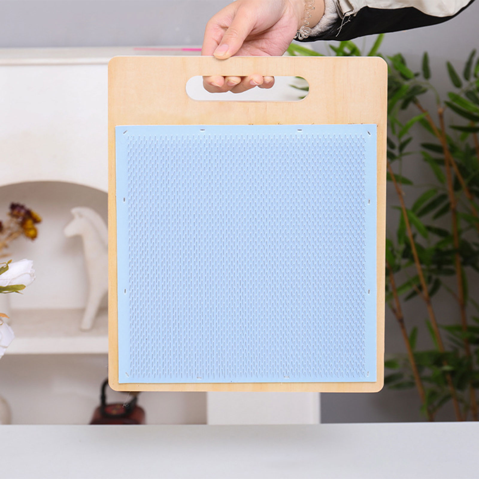 Wool Blending Board Wooden Woo - Textile Sewing Support recension och pris
