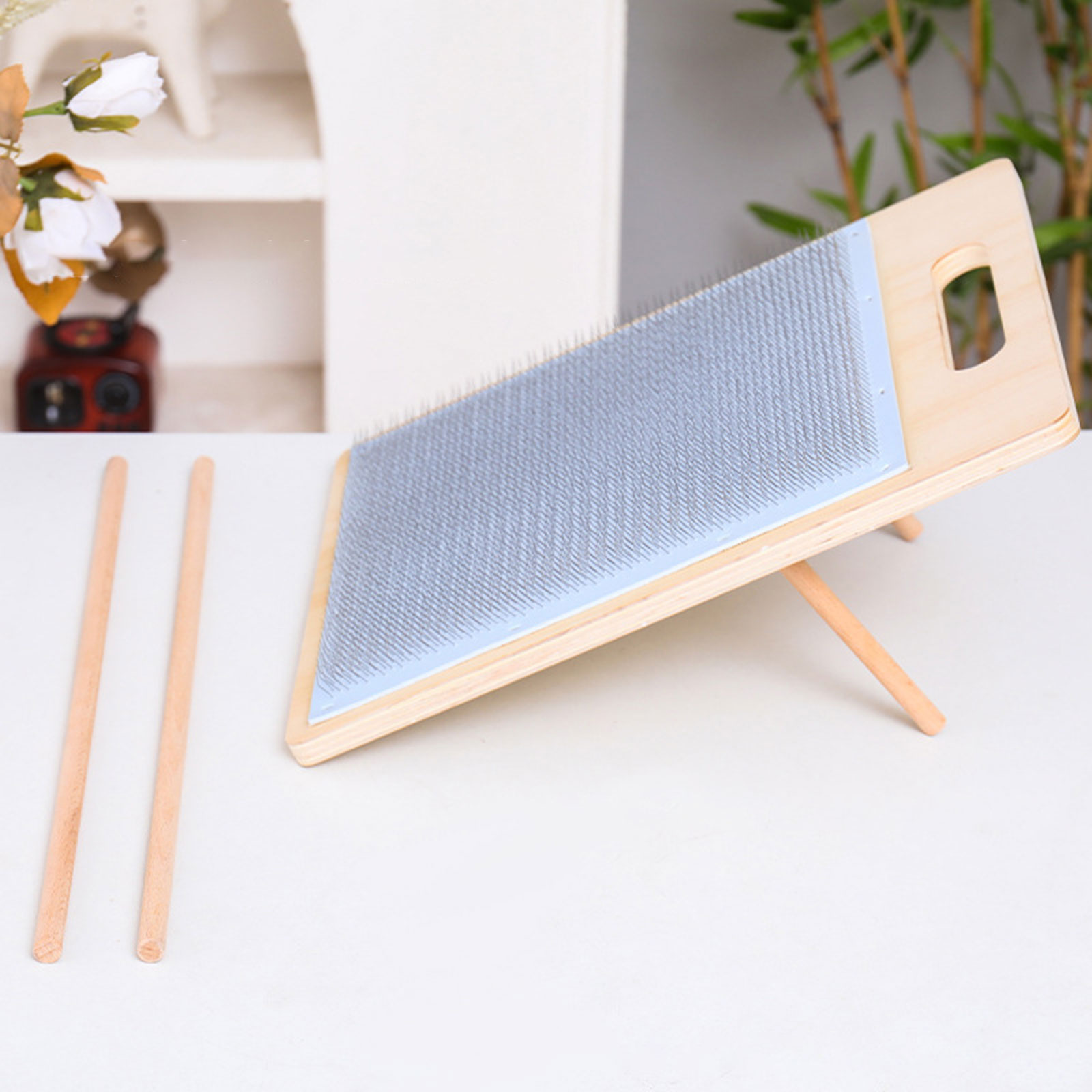Wool Blending Board Wooden Woo - Textile Sewing Support recension och pris