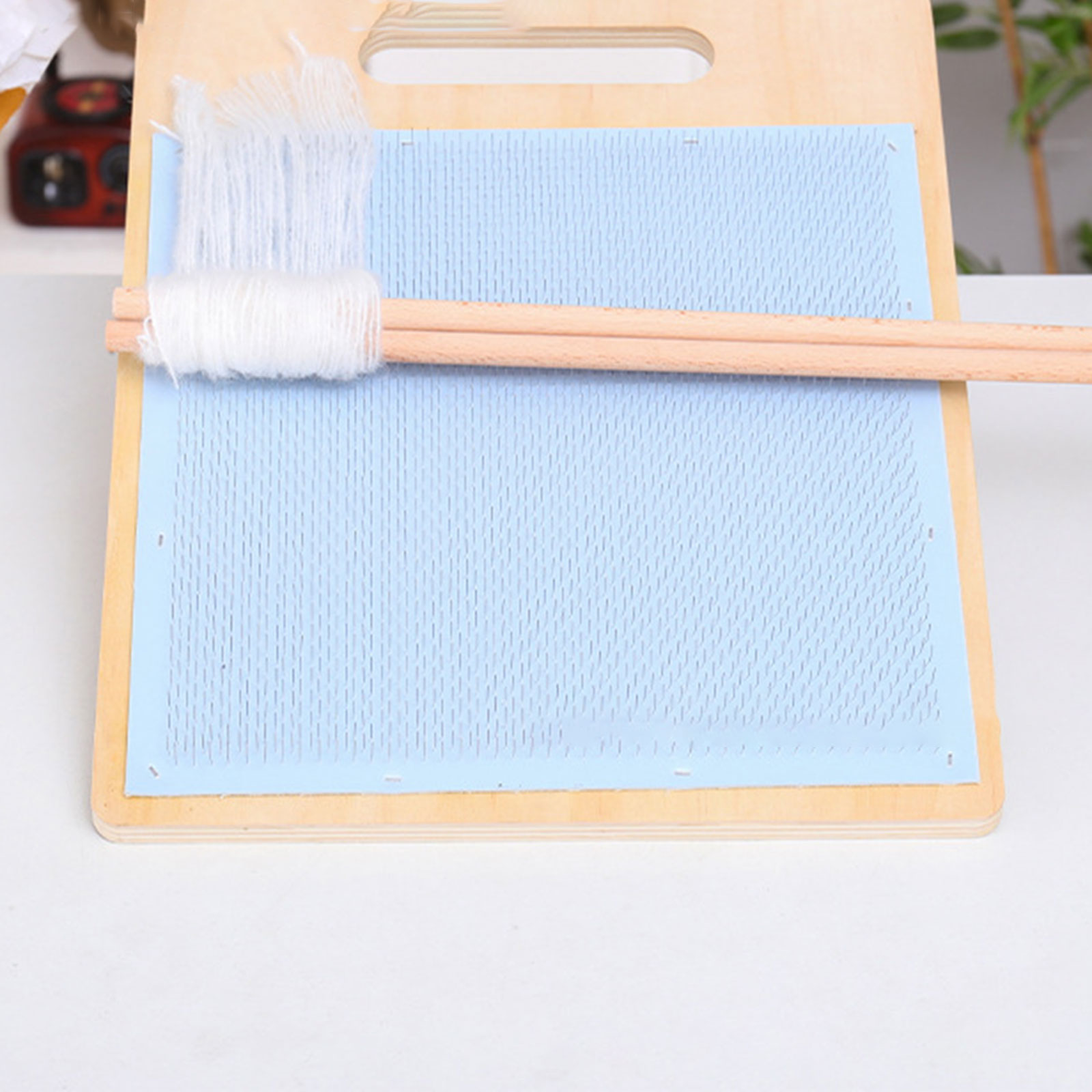 Wool Blending Board Wooden Woo - Textile Sewing Support recension och pris