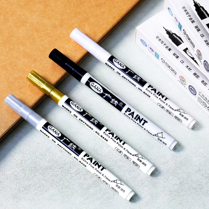 1Pc 0.7mm Waterproof Paint Mar - Fabric Marking Pen recension och pris