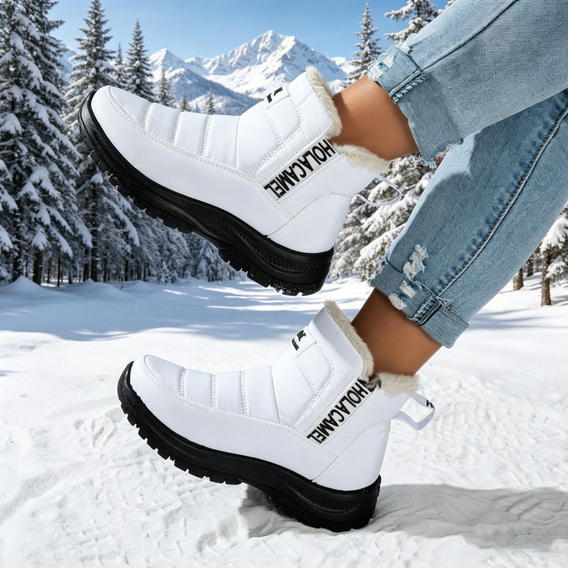 Women's snow boots with thick  - Sewing Fleece recension och pris