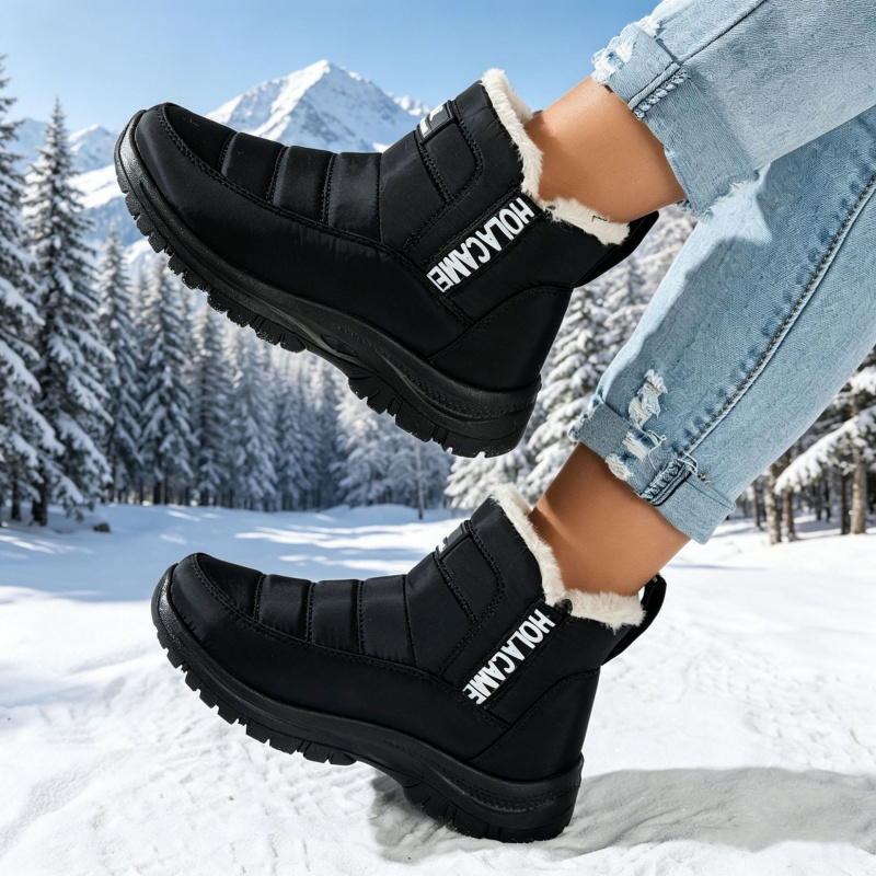 Women's snow boots with thick  - Sewing Fleece recension och pris