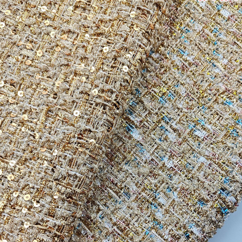 Gold Wire and Sequin Yarn-Dyed - Sewing Tweed recension och pris