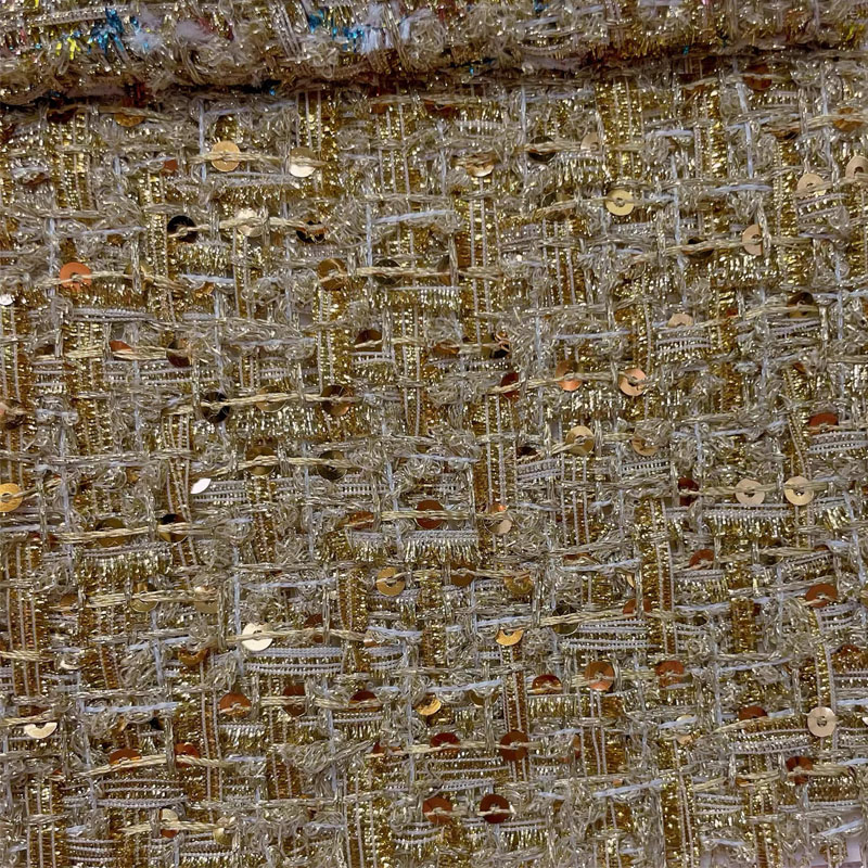 Gold Wire and Sequin Yarn-Dyed - Sewing Tweed recension och pris