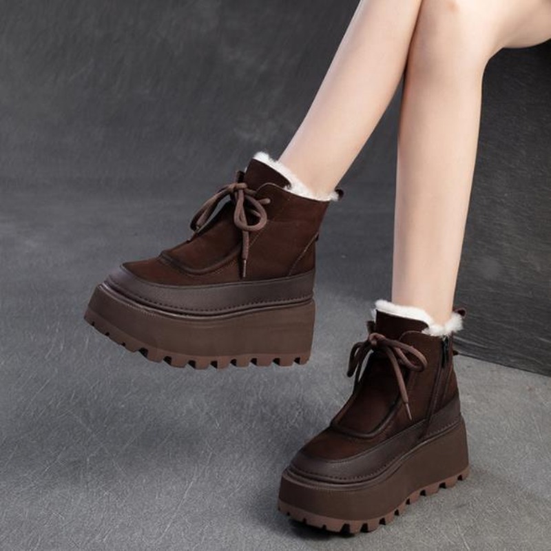 Women's Retro Winter Snow Boot - Sewing Fleece recension och pris