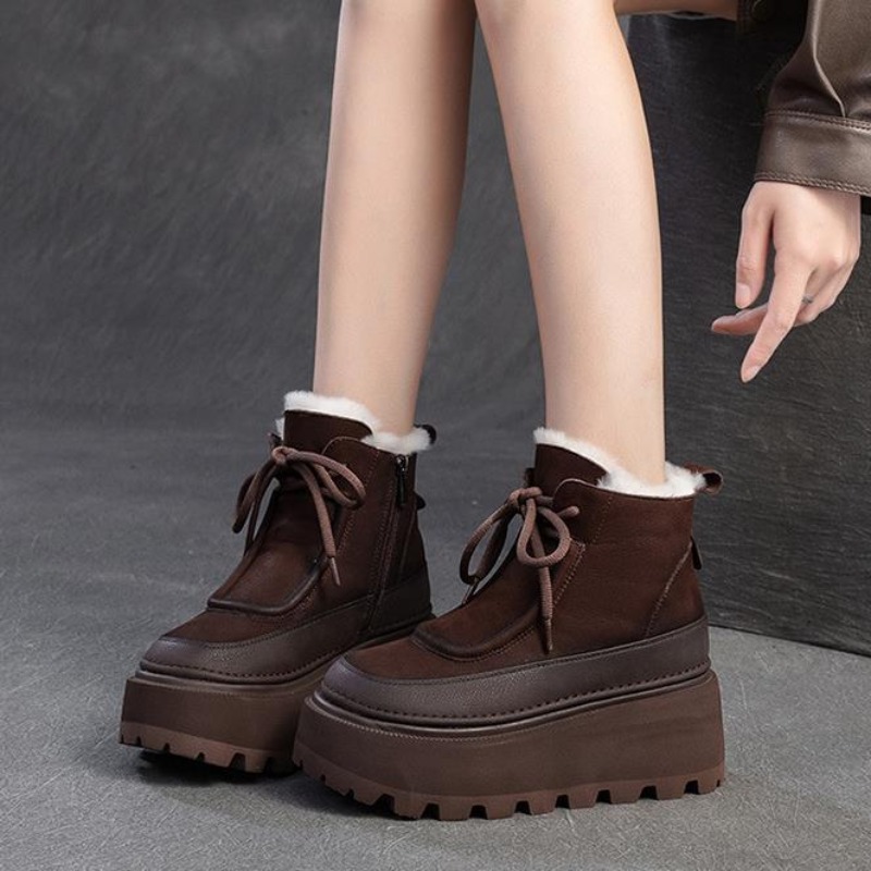 Women's Retro Winter Snow Boot - Sewing Fleece recension och pris