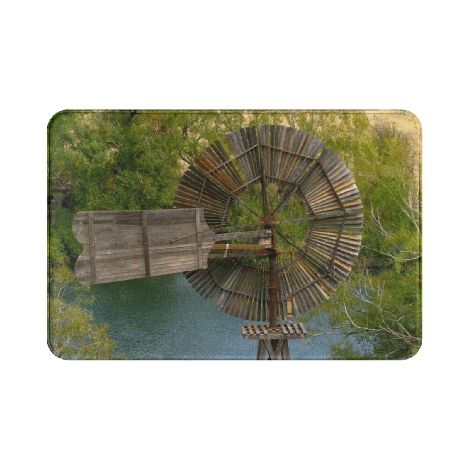 Wooden Windmill Carpet Mat Rug - Century Textile & Sewing Supply recension och pris