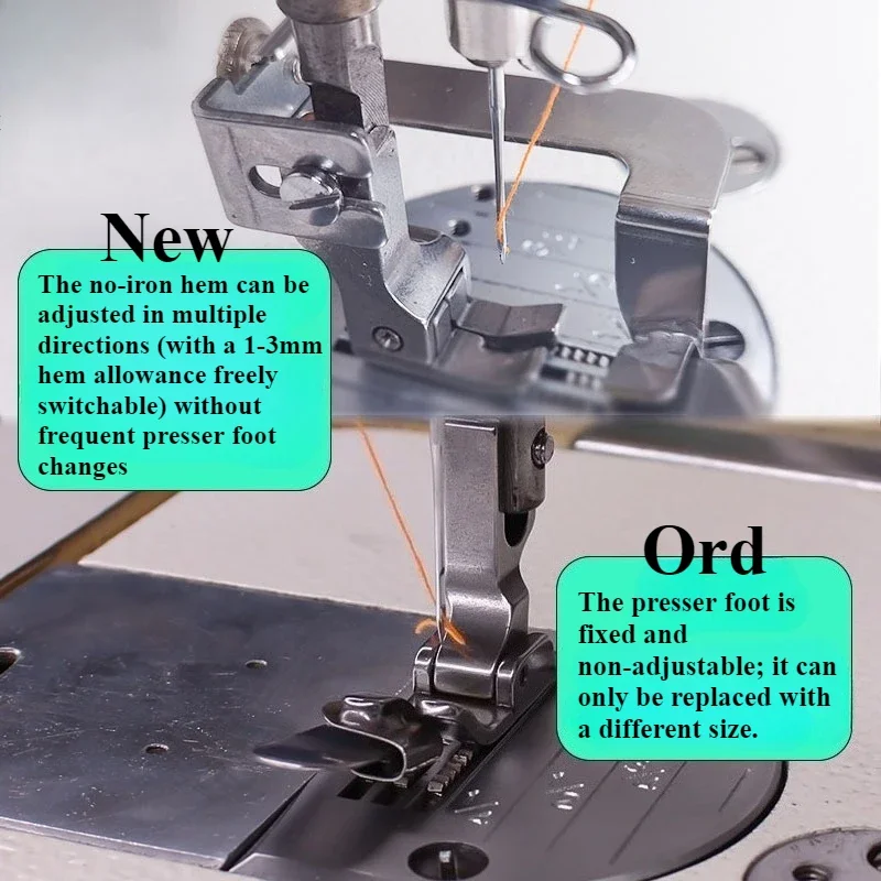 Adjustable No-Iron Hemmer Foot - Sewing Hemming recension och pris