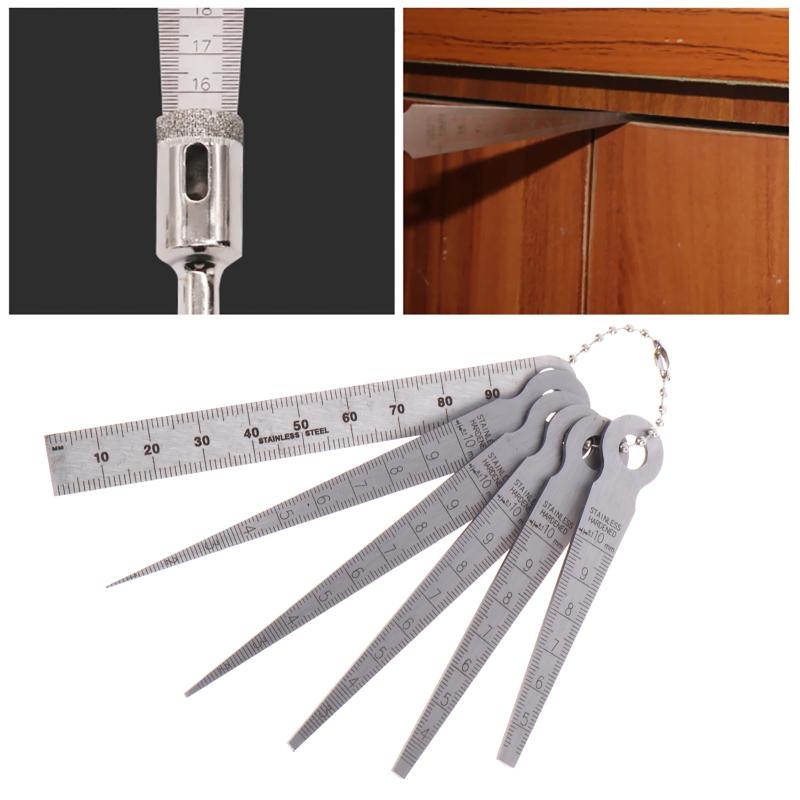 6Pcs Feeler Measuring Tool Tap - Seam Gauge Metal recension och pris