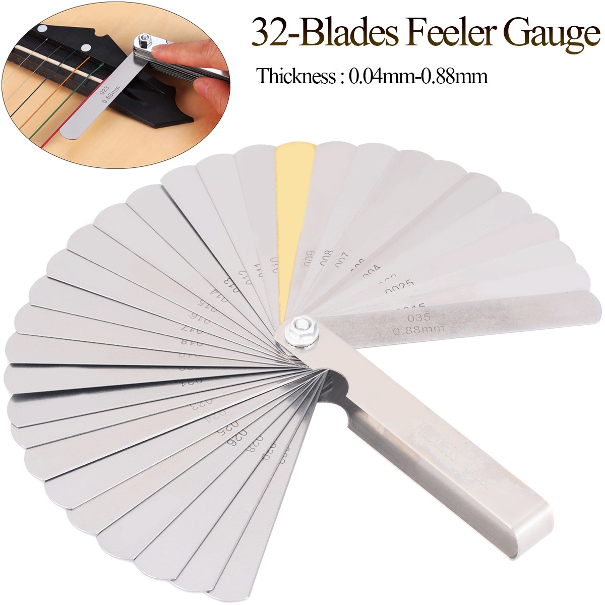 32pcs/set Guitar String Height - Seam Gauge Metal recension och pris