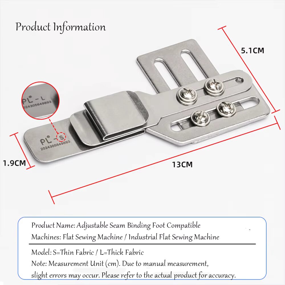 One-Step Adjustable Seam Bindi - Sewing Machine Fabric recension och pris