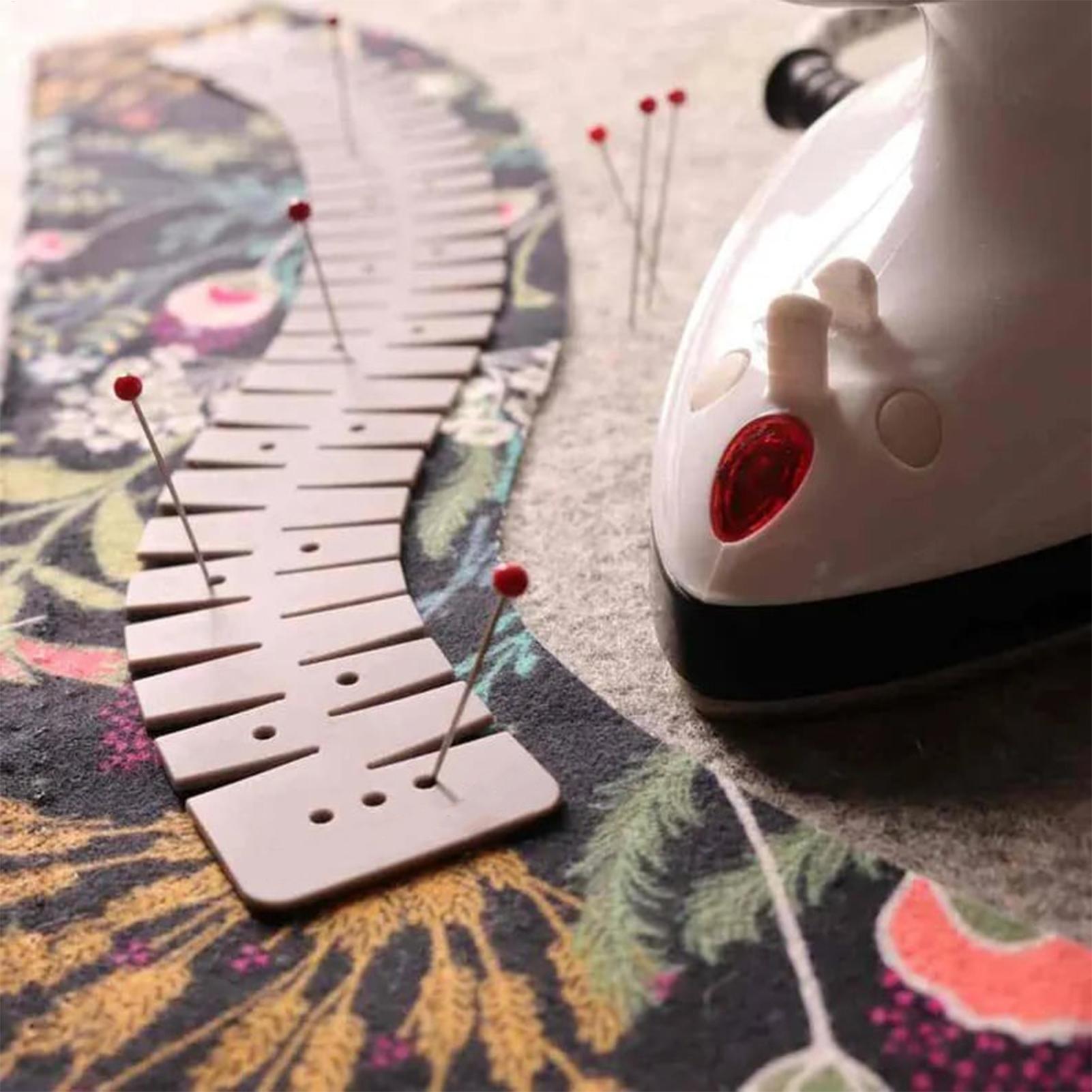 Silicone Hemming Ruler With Ma - Sewing Hemming recension och pris