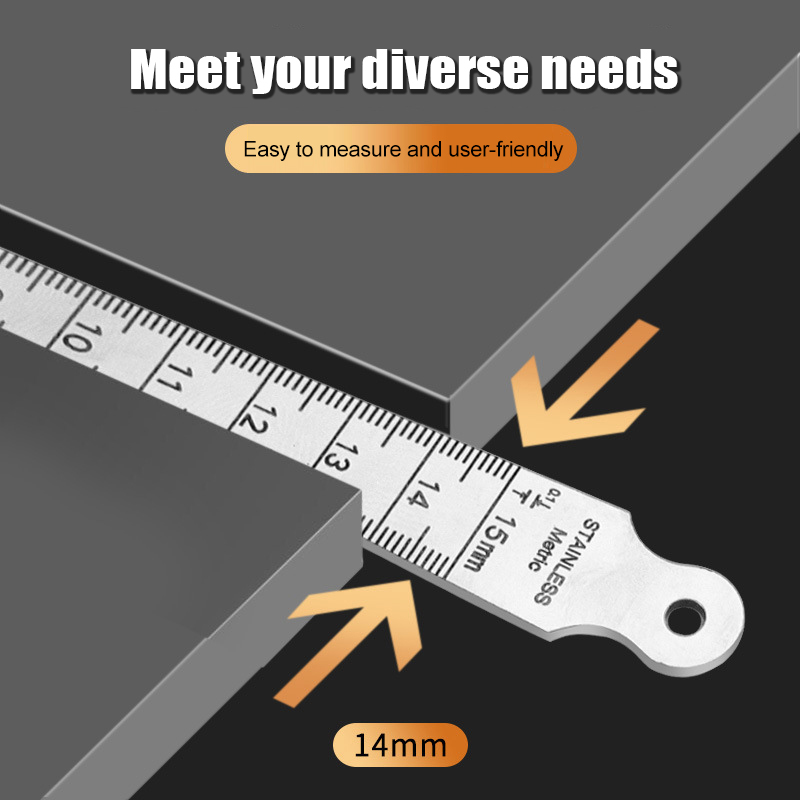 1-15mm Stainless Steel Taper G - Seam Gauge Metal recension och pris