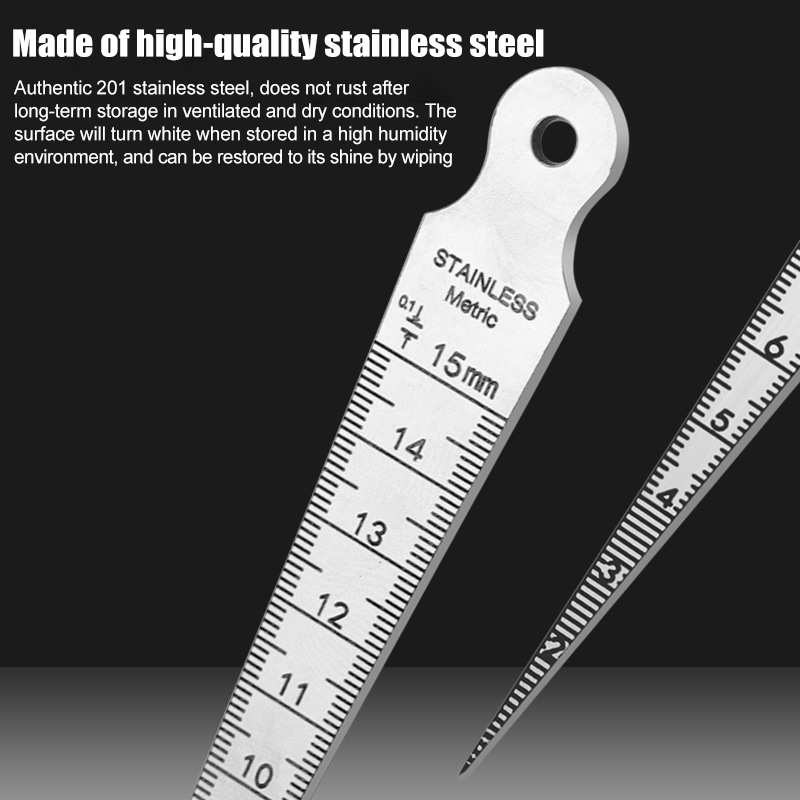 1-15mm Stainless Steel Taper G - Seam Gauge Metal recension och pris