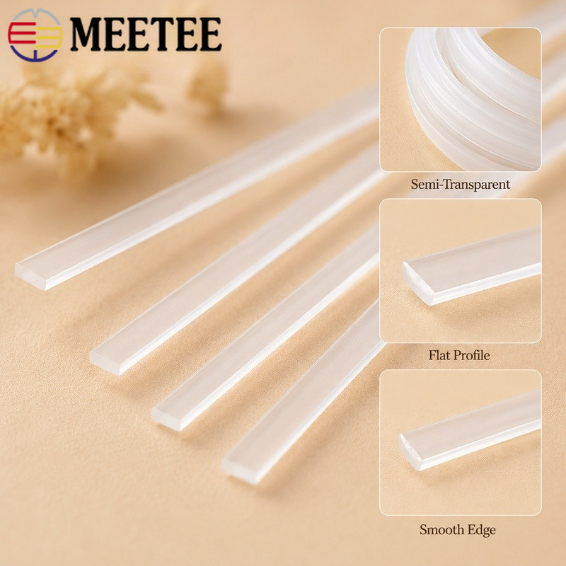 20Meters 4-12mm Clear PP Plast - Textile Sewing Support recension och pris