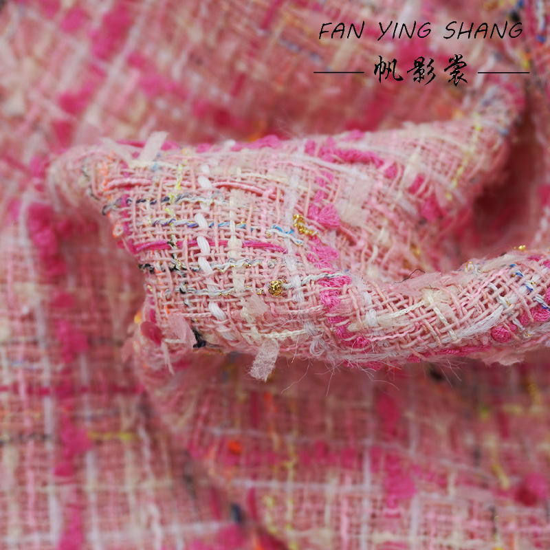 The Pink Plaid Tassel Cotton T - Sewing Tweed recension och pris