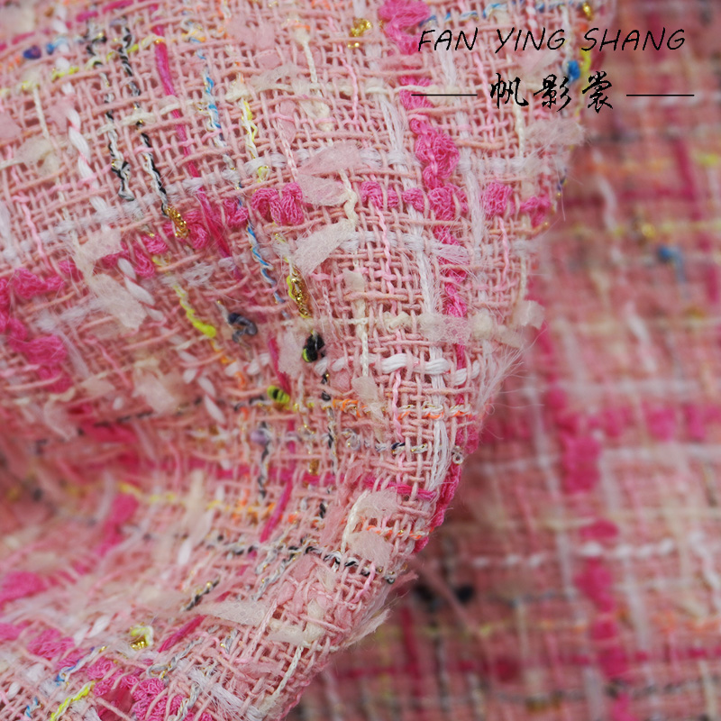 The Pink Plaid Tassel Cotton T - Sewing Tweed recension och pris