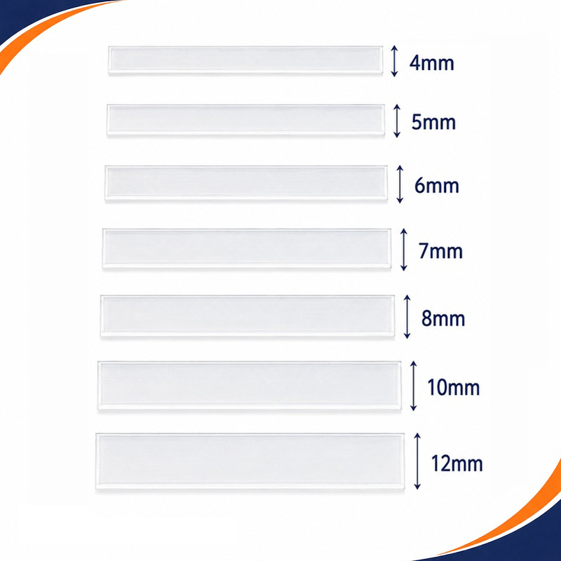 20Meters 4-12mm Clear PP Plast - Textile Sewing Support recension och pris