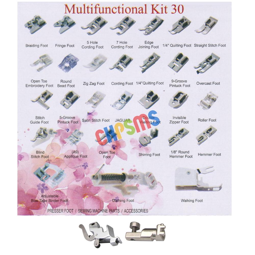 PRESSER FOOT SET (IN TOTAL 32  - Sewing Tt recension och pris