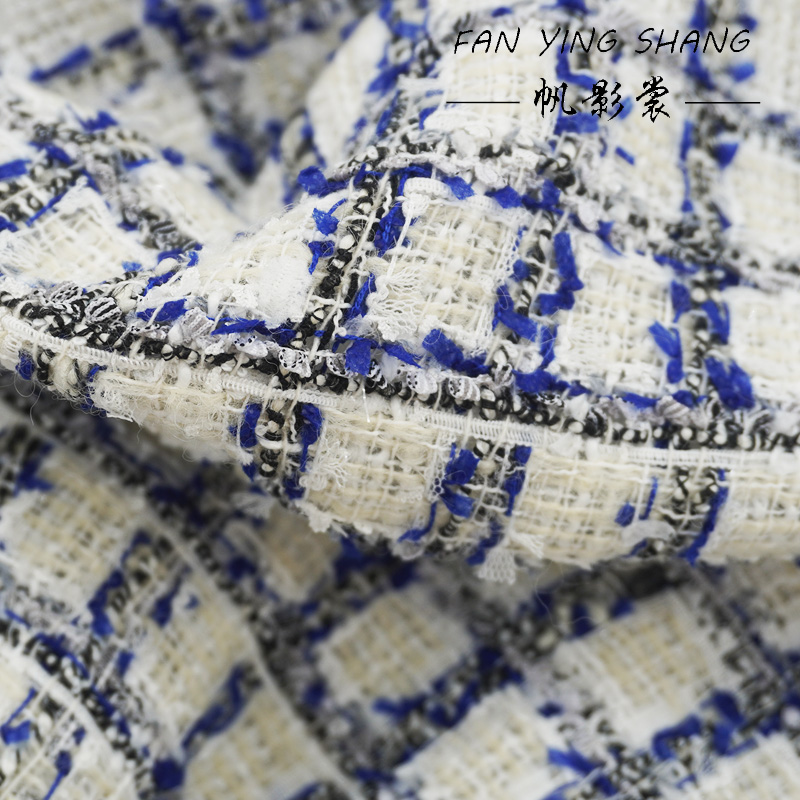 Blue Black Plaid Butterfly Gau - Sewing Tweed recension och pris