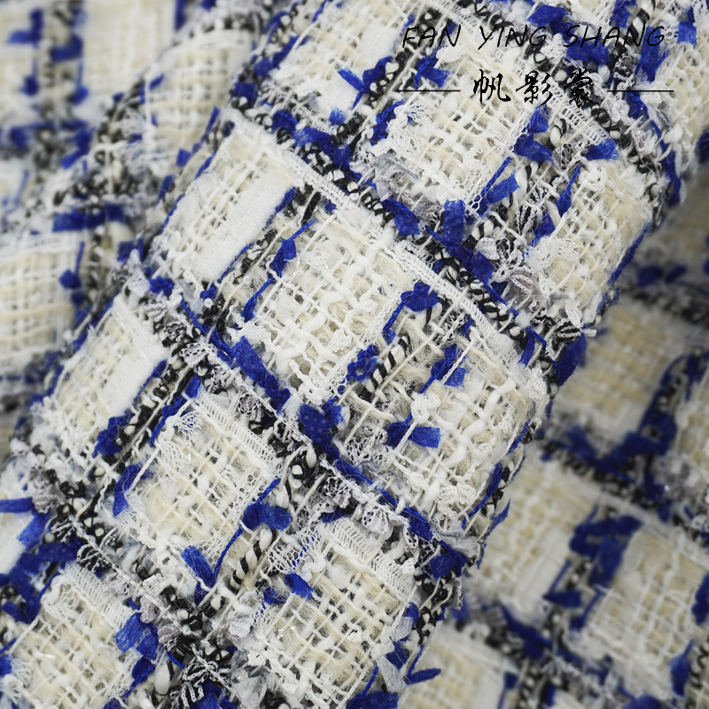 Blue Black Plaid Butterfly Gau - Sewing Tweed recension och pris