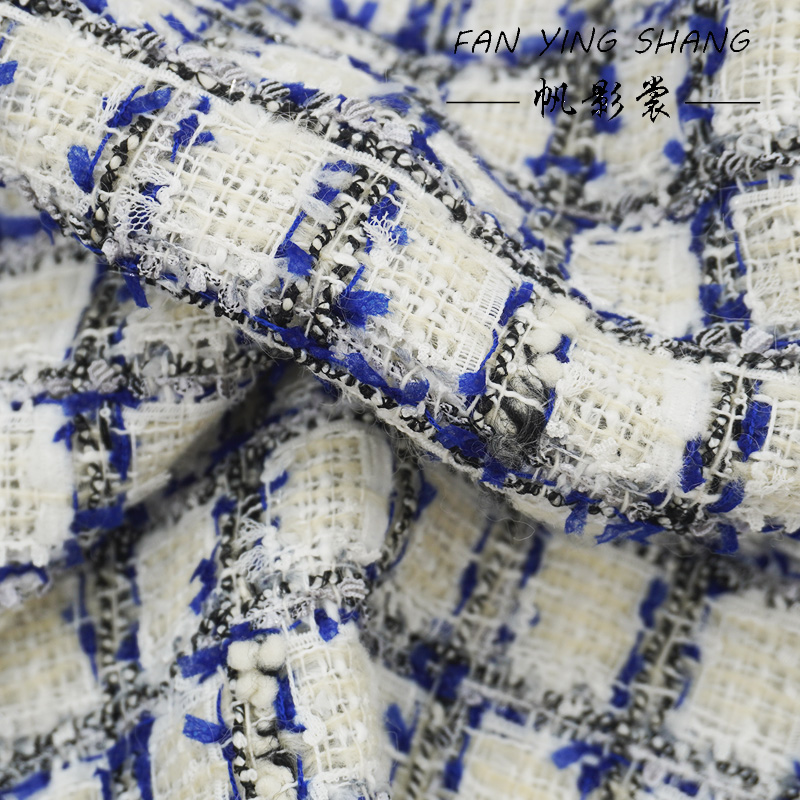Blue Black Plaid Butterfly Gau - Sewing Tweed recension och pris