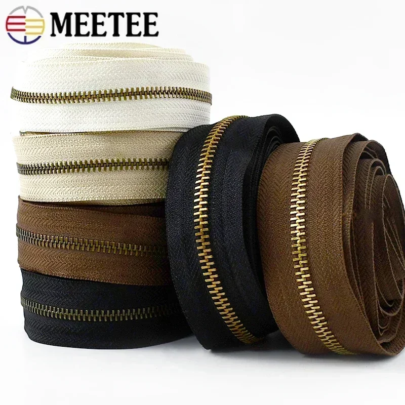 Meetee 2/4Y 3# 5# Metal Zipper - Textile And Sewing Supply recension och pris
