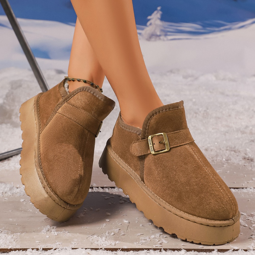 Women's Winter Snow Boots Thic - Sewing Fleece recension och pris