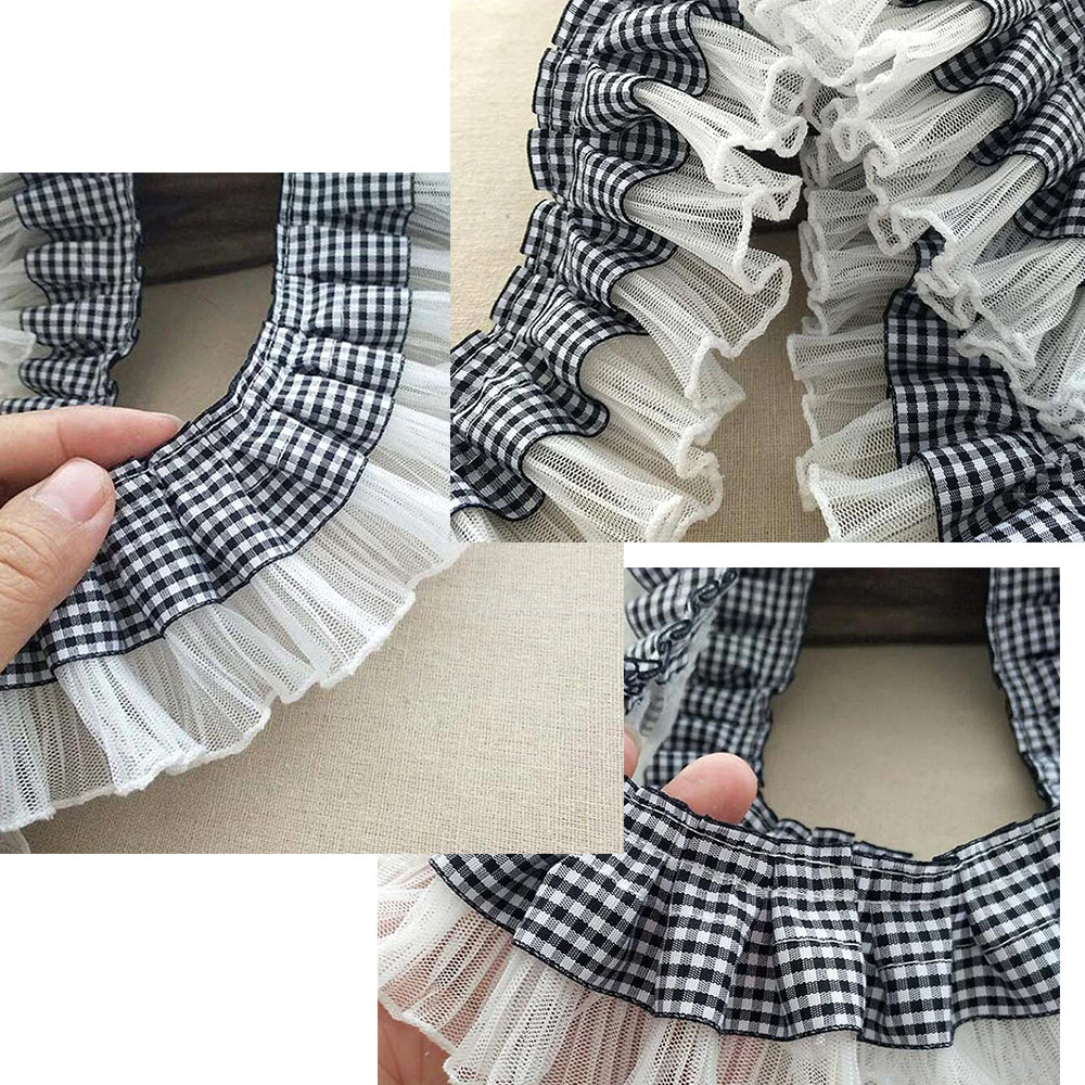 7CM Wide Plaid Pleated Cloth T - Textile And Sewing Supply recension och pris
