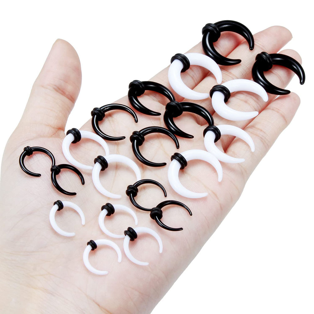Large Septum Rings 14G 12G 8G  - Seam Gauge Metal recension och pris