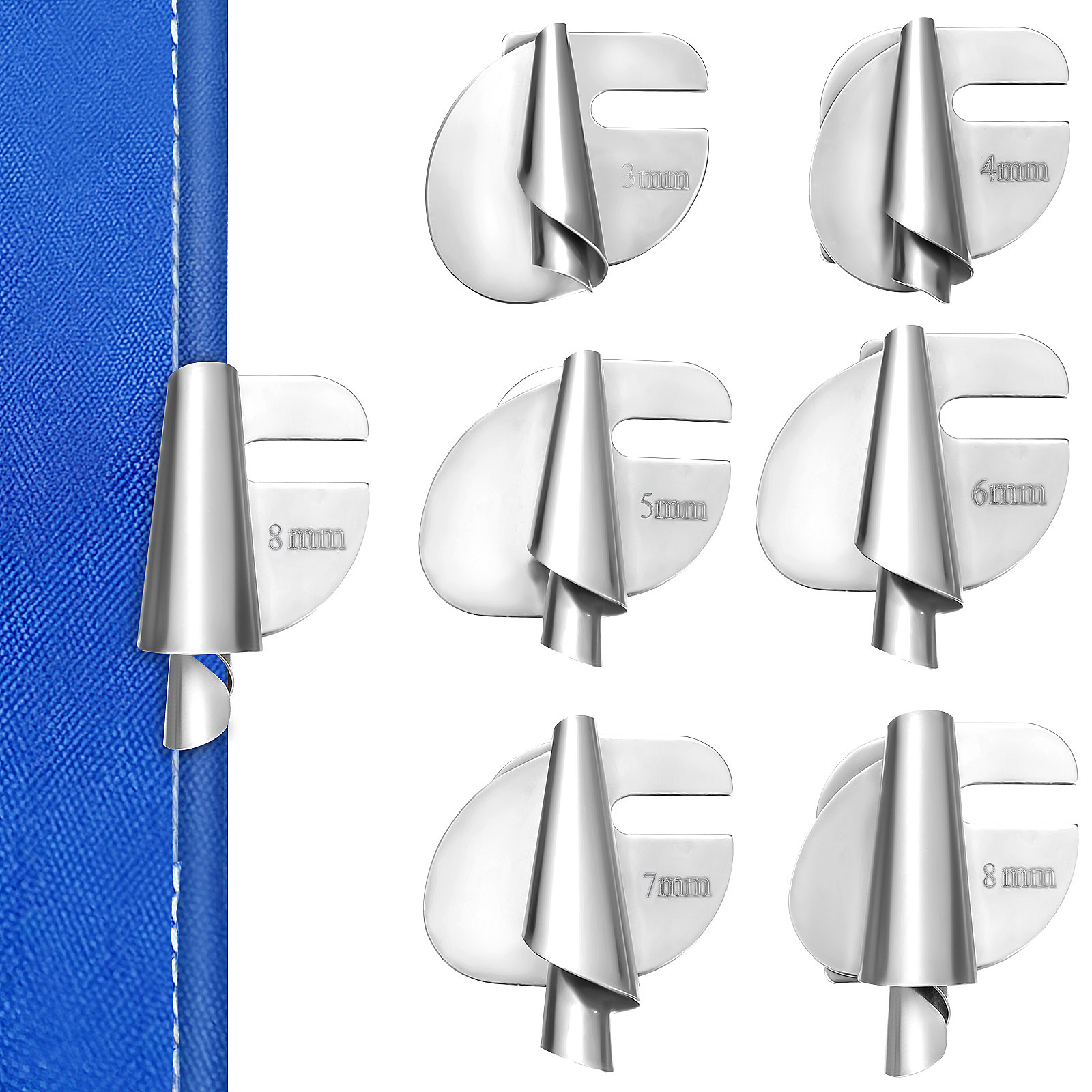 6Pcs Universal Rolled Hem Pres - Sewing Hemming recension och pris